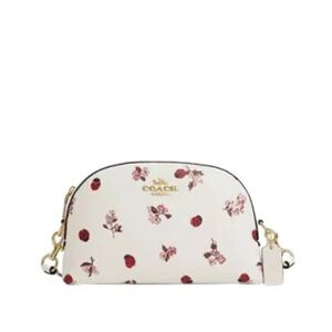 COACH Madi Crossbody with Ladybug 🐞 Floral Cherry Print Japan Exclusive